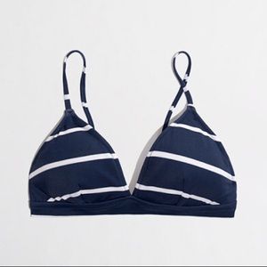 J. Crew Striped Swimsuit Top